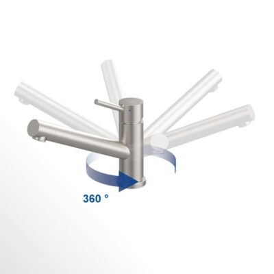 Villeroy & Boch Como raam eengreeps keukenmengkraan draaibaar uittrekbaar 2 standen antraciet mat 92570005 8