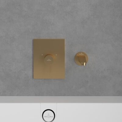 Villeroy & Boch Conum eengreeps inbouw douchemengkraan 1 verbruiker goud geborsteld TVS12700400076 5