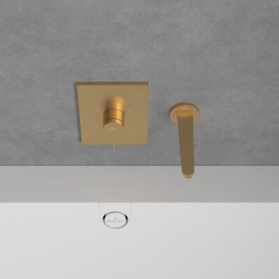Villeroy & Boch Conum eengreeps inbouw douchemengkraan 1 verbruiker goud geborsteld TVS12700400076 6