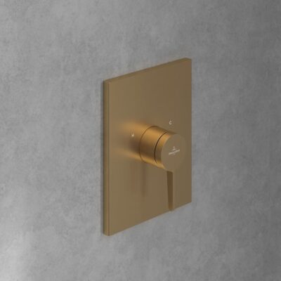 Villeroy & Boch Conum eengreeps inbouw douchemengkraan 1 verbruiker goud geborsteld TVS12700400076 9