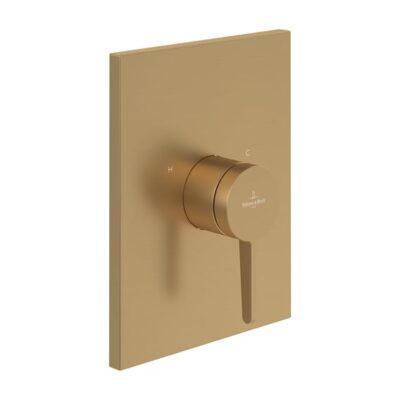 Villeroy & Boch Conum eengreeps inbouw douchemengkraan 1 verbruiker goud geborsteld TVS12700400076 10