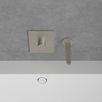 Villeroy & Boch Conum eengreeps inbouw douchemengkraan 1 verbruiker nikkel geborsteld TVS12700400064 5