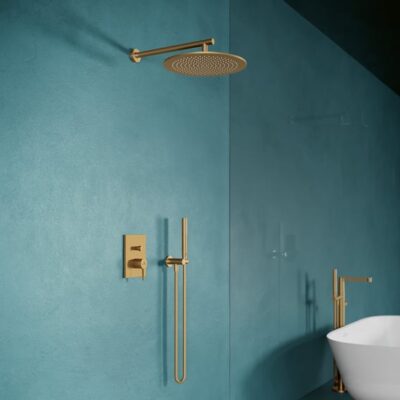 Villeroy & Boch Conum eengreeps inbouw mengkraan voor bad & douche 2 verbruikers goud geborsteld TVT12700100076 4