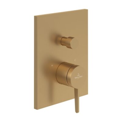 Villeroy & Boch Conum eengreeps inbouw mengkraan voor bad & douche 2 verbruikers goud geborsteld TVT12700100076 10