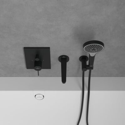 Villeroy & Boch Conum eengreeps inbouw mengkraan voor bad & douche 2 verbruikers mat-zwart TVT127001000K5 6