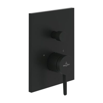 Villeroy & Boch Conum eengreeps inbouw mengkraan voor bad & douche 2 verbruikers mat-zwart TVT127001000K5 8