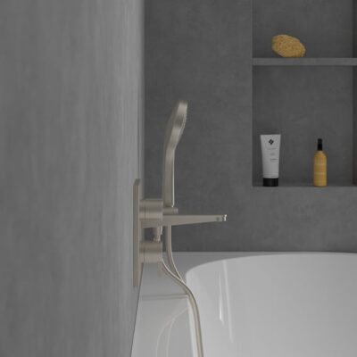 Villeroy & Boch Conum thermostaat voor bad & douche 2 verbruikers nikkel geborsteld TVS12700200064 4