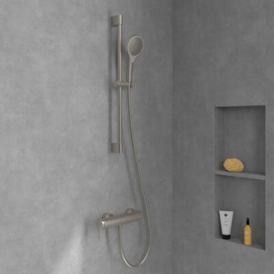 Villeroy & Boch Dawn eengreeps opbouw douchemengkraan 1 verbruiker nikkel geborsteld TVS10630115064 4