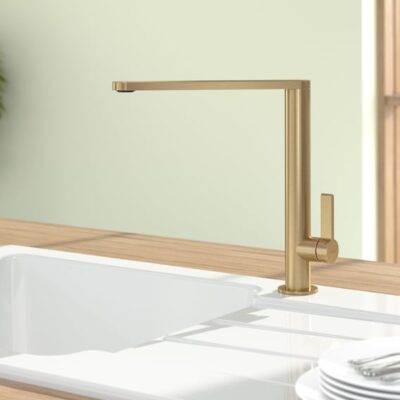 Villeroy & Boch Finera eenhendel keukenmengkraan draaibaar goud mat 92700003 7