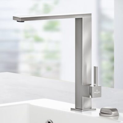 Villeroy & Boch Finera Square eengreeps keukenmengkraan draaibaar edelstaal finish 927100LC 11 Villeroy & Boch Finera Square eengreeps keukenmengkraan draaibaar edelstaal finish 927100LC 11