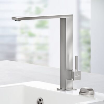 Villeroy & Boch Finera Square eengreeps keukenmengkraan draaibaar edelstaal finish 927100LC 12 Villeroy & Boch Finera Square eengreeps keukenmengkraan draaibaar edelstaal finish 927100LC 12