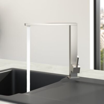 Villeroy & Boch Finera Square eengreeps keukenmengkraan draaibaar edelstaal finish 927100LC 15 Villeroy & Boch Finera Square eengreeps keukenmengkraan draaibaar edelstaal finish 927100LC 15