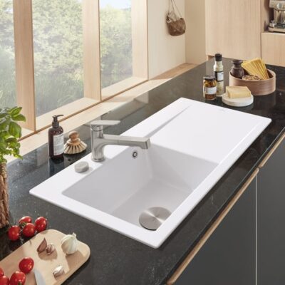 Villeroy & Boch Junis douche eengreeps keukenmengkraan draaibaar uittrekbaar edelstaal finish 928100LC 7