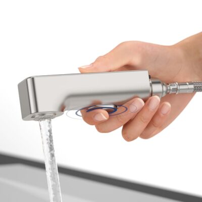 Villeroy & Boch Junis douche eengreeps keukenmengkraan draaibaar uittrekbaar edelstaal finish 928100LC 9