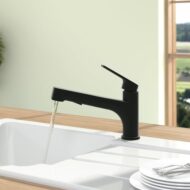 Villeroy & Boch Junis keukenmengkraan mat-zwart draaibaar uittrekbaar 92810006