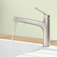 Villeroy & Boch Junis Sky draaibare uittrekbare keukenmengkraan edelstaal finish 928200LC Villeroy & Boch Junis Sky draaibare uittrekbare keukenmengkraan edelstaal finish 928200LC
