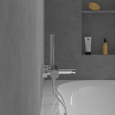 Villeroy & Boch Loop & Friends eengreeps opbouw badmengkraan 2 verbruikers chroom TVT10650115361 8