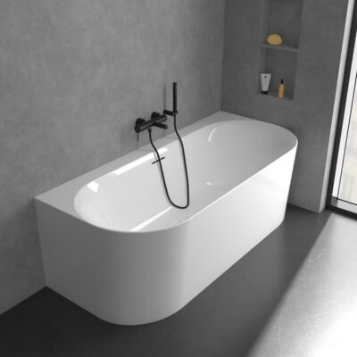 Villeroy & Boch Loop & Friends eengreeps opbouw badmengkraan 2 verbruikers mat-zwart TVT106501153K5 4