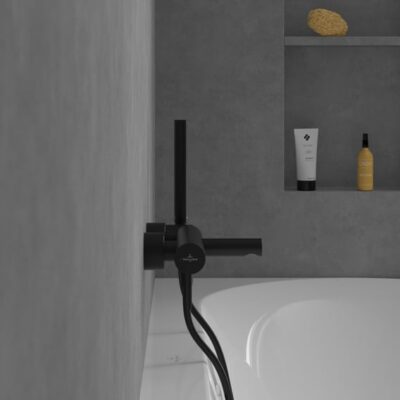 Villeroy & Boch Loop & Friends eengreeps opbouw badmengkraan 2 verbruikers mat-zwart TVT106501153K5 8