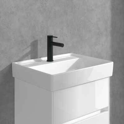 Villeroy & Boch Loop & Friends wastafelkraan met trekstang-afvoergarnituur mat-zwart TVW106102153K5 8