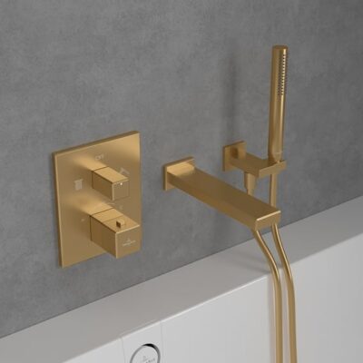 Villeroy & Boch Mettlach thermostaat voor bad & douche 2 verbruikers goud geborsteld TVS12600300076 5