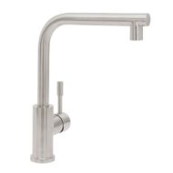 Villeroy & Boch Moderne stalen eengreeps keukenmengkraan – haaks draaibaar edelstraal finish 966801LC Villeroy & Boch Moderne stalen eengreeps keukenmengkraan – haaks draaibaar edelstraal finish 966801LC