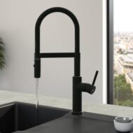 Villeroy & Boch Steel Expert 20 eenhendel keukenmengkraan draaibaar mat zwart 92800006 Villeroy & Boch Steel Expert 20 eenhendel keukenmengkraan draaibaar mat zwart 92800006