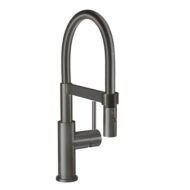 Villeroy & Boch Steel Expert Compact eengreeps keukenmengkraan met veer draaibaar uittrekbaar 2 standen antraciet 92730005 Villeroy & Boch Steel Expert Compact eengreeps keukenmengkraan met veer draaibaar uittrekbaar 2 standen antraciet 92730005