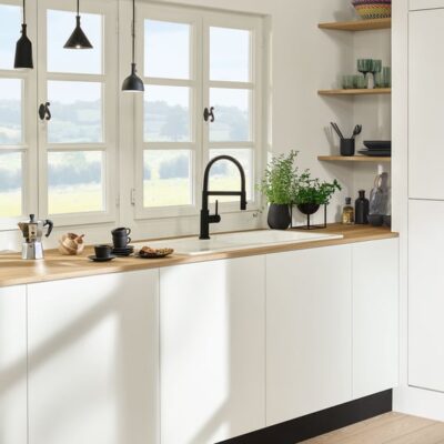 Villeroy & Boch Steel Expert Flex keukenmengkraan mat-zwart met veer draaibaar uittrekbaar 2 standen 92990006 5