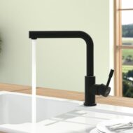 Villeroy & Boch Steel keukenmengkraan uittrekbaar draaibaar mat zwart 96970106 Villeroy & Boch Steel keukenmengkraan uittrekbaar draaibaar mat zwart 96970106