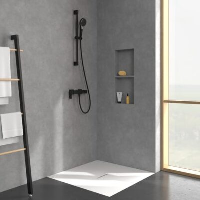 Villeroy & Boch Subway 3.0 eengreeps opbouw douchemengkraan 1 verbruiker mat-zwart TVS112001000K5 4