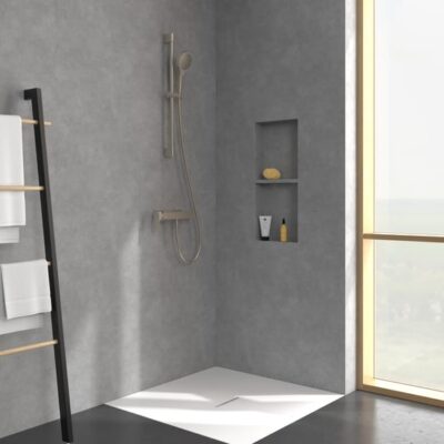 Villeroy & Boch Subway 3.0 eengreeps opbouw douchemengkraan 1 verbruiker nikkel geborsteld TVS11200100064 4