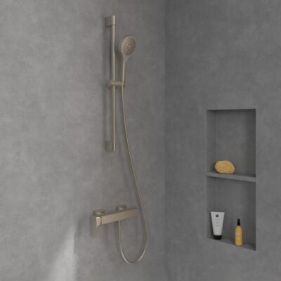 Villeroy & Boch Subway 3.0 eengreeps opbouw douchemengkraan 1 verbruiker nikkel geborsteld TVS11200100064 5