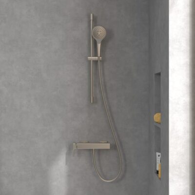 Villeroy & Boch Subway 3.0 eengreeps opbouw douchemengkraan 1 verbruiker nikkel geborsteld TVS11200100064 6