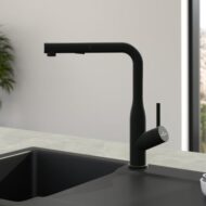 Villeroy & Boch Subway stijl keukenmengkraan uittrekbaar draaibaar mat zwart 92850006 Villeroy & Boch Subway stijl keukenmengkraan uittrekbaar draaibaar mat zwart 92850006