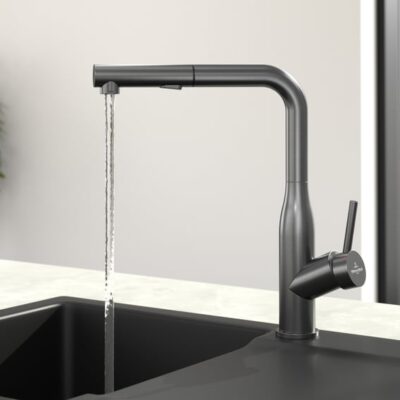 Villeroy & Boch Subway Style keukenmengkraan draaibaar uittrekbaar antraciet mat 92850005 13 Villeroy & Boch Subway Style keukenmengkraan draaibaar uittrekbaar antraciet mat 92850005 13