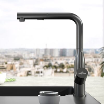 Villeroy & Boch Subway Style keukenmengkraan draaibaar uittrekbaar antraciet mat 92850005 17 Villeroy & Boch Subway Style keukenmengkraan draaibaar uittrekbaar antraciet mat 92850005 17
