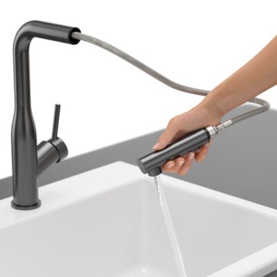 Villeroy & Boch Subway Style keukenmengkraan draaibaar uittrekbaar antraciet mat 92850005 18 Villeroy & Boch Subway Style keukenmengkraan draaibaar uittrekbaar antraciet mat 92850005 18