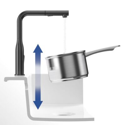 Villeroy & Boch Subway Style keukenmengkraan draaibaar uittrekbaar antraciet mat 92850005 20 Villeroy & Boch Subway Style keukenmengkraan draaibaar uittrekbaar antraciet mat 92850005 20