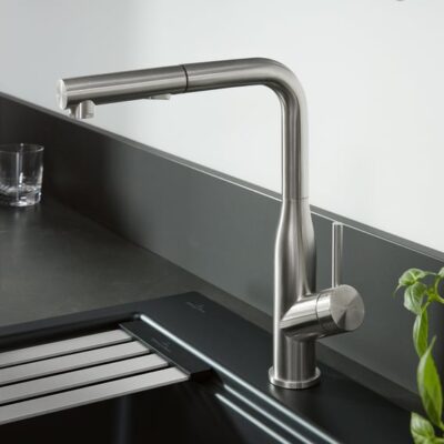 Villeroy & Boch Subway Style keukenmengkraan draaibaar uittrekbaar RVS zijdemat 928500LC 12