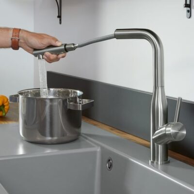Villeroy & Boch Subway Style keukenmengkraan draaibaar uittrekbaar RVS zijdemat 928500LC 4