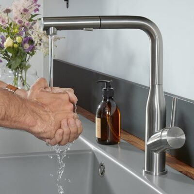 Villeroy & Boch Subway Style keukenmengkraan draaibaar uittrekbaar RVS zijdemat 928500LC 5