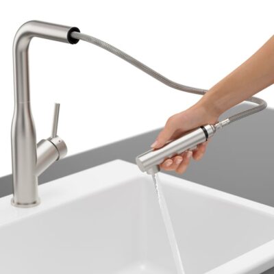 Villeroy & Boch Subway Style keukenmengkraan draaibaar uittrekbaar RVS zijdemat 928500LC 8