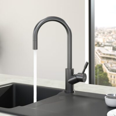 Villeroy & Boch Umbrella Flex keukenmengkraan antraciet uittrekbaar rond 92540005 13 Villeroy & Boch Umbrella Flex keukenmengkraan antraciet uittrekbaar rond 92540005 13