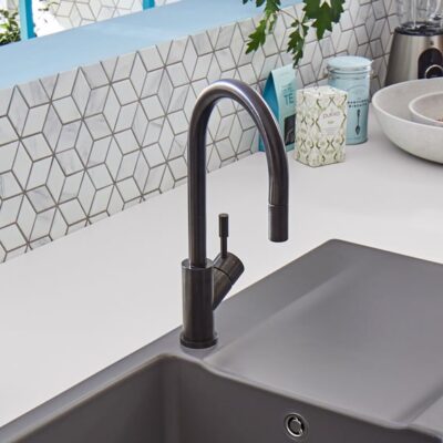 Villeroy & Boch Umbrella Flex keukenmengkraan antraciet uittrekbaar rond 92540005 17 Villeroy & Boch Umbrella Flex keukenmengkraan antraciet uittrekbaar rond 92540005 17