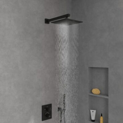 Villeroy & Boch Universal Showers hoofddouche 1 straalsoort 250 x 250 mm mat-zwart TVC000002000K5 5