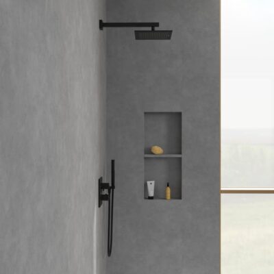 Villeroy & Boch Universal Showers hoofddouche 1 straalsoort 250 x 250 mm mat-zwart TVC000002000K5 7
