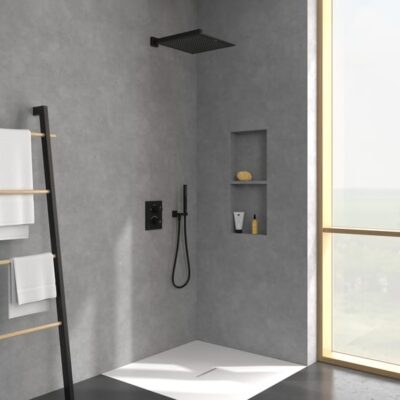 Villeroy & Boch Universal Showers hoofddouche 1 straalsoort 350 x 350 mm mat-zwart TVC000006000K5 4