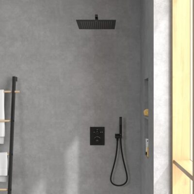 Villeroy & Boch Universal Showers hoofddouche 1 straalsoort 350 x 350 mm mat-zwart TVC000006000K5 7