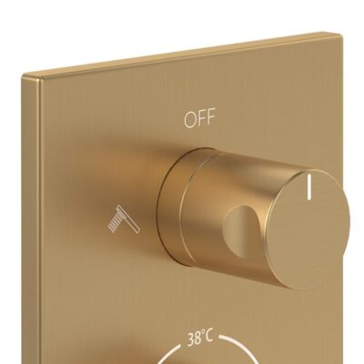 Villeroy & Boch Universele thermostaat voor bad & douche 2 verbruikers goud geborsteld TVD00065300076 4